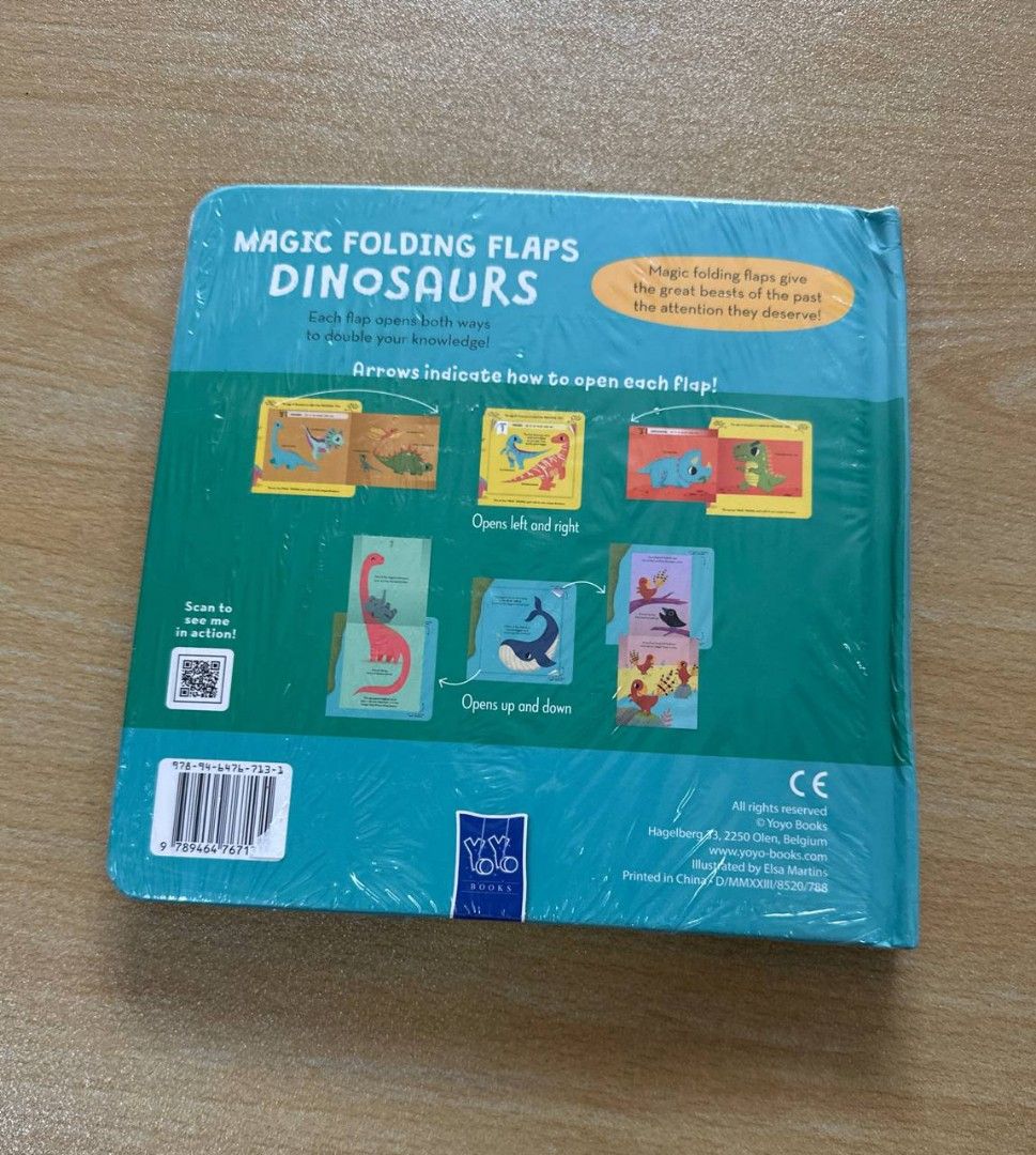 Magic Folding Flaps Dinosaurs Book, Hobbies & Toys, Books & Magazines ...