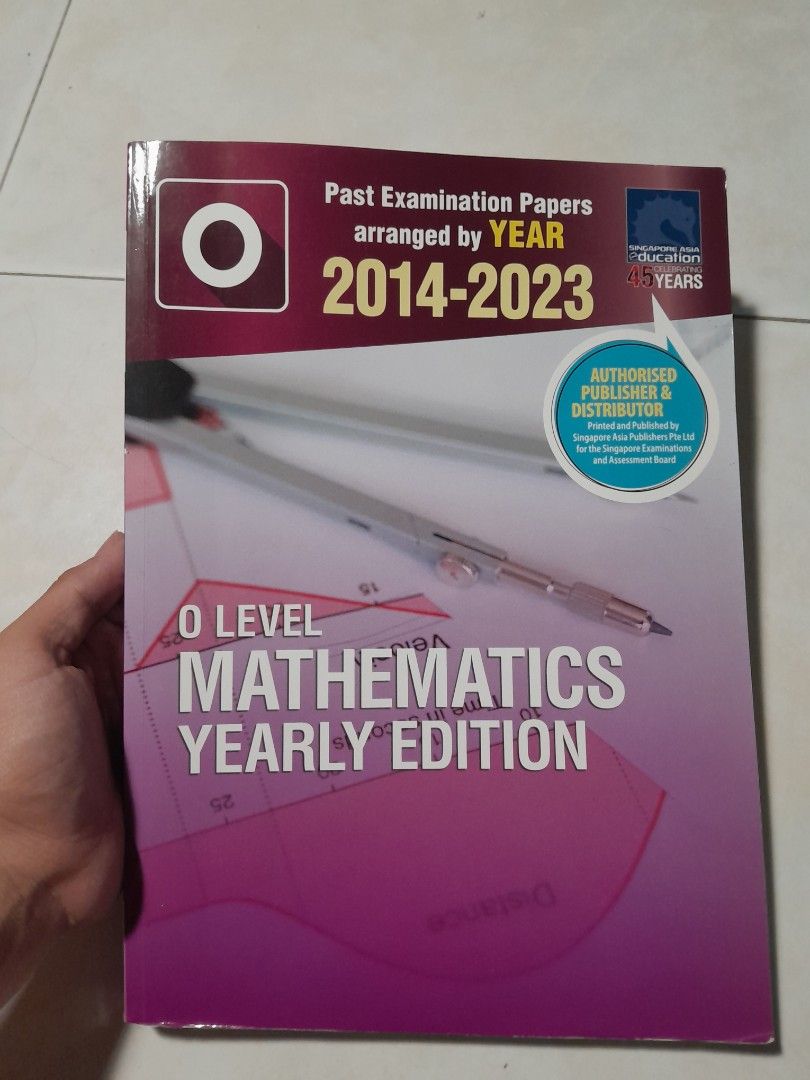 O Level Mathematics, English, Additional Math, Humanities Exam Papers (Category: Assessment Books) located in Singapore. Submitted by brybb (Listing ID 1411368604, Image 1). Description: seconary school O level ten year series 2014 to 2023 books for sale E math: answer sheet included, condition like new with minor scuffs ($9, negotiable) A math: no answer sheet, condition is moderate due to more usage ($8, negotiable) English: no answer sheet, so