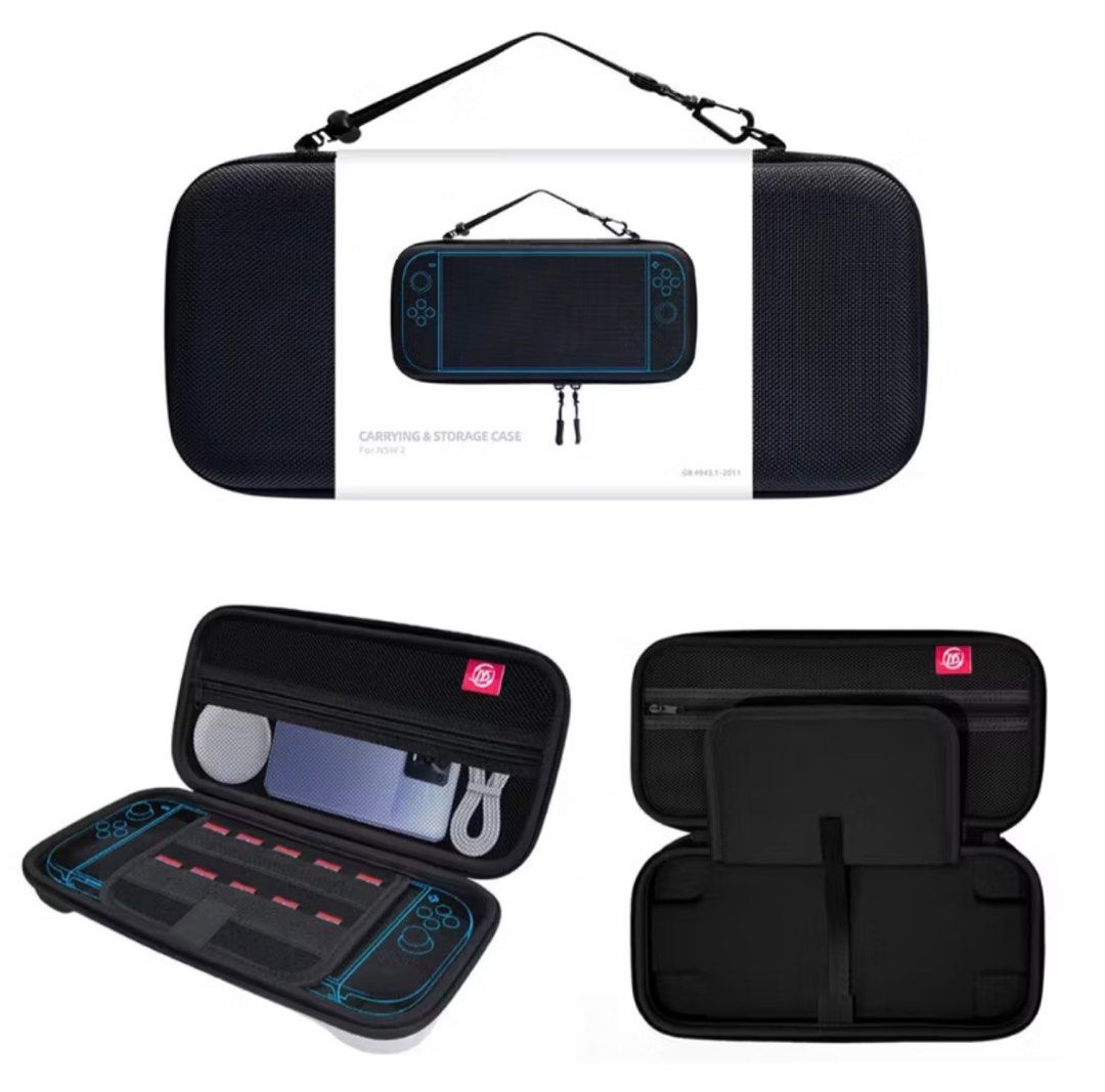 Switch 2 - Travel Case + Protective Case + Tempered Glass (Category: Cases & Covers) located in Cainta. Submitted by _ignite (Listing ID 1411296162, Image 3). Description: Decluttering 2 items. RFS: Using a different case now 1. JYS-NS2283-V2 Travel Case for Nintendo Switch 2 2. IINE NSW Silicone Protective Case in For Switch 2 (dockable) Willing to let go for only 650 pesos. No more box. Natapon na. But guaranteed that the items are in pristine 