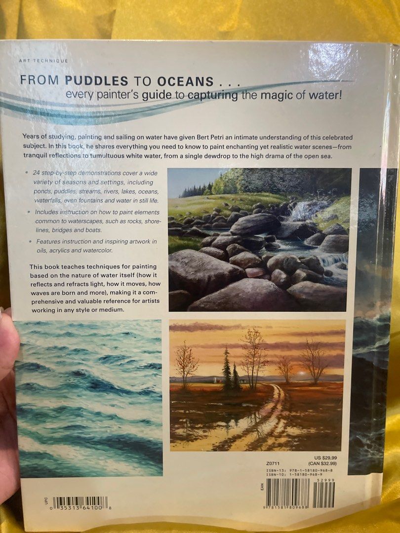 The Complete Guide to Painting Water (Category: Art & Prints) located in Manila. Submitted by clearedandcherished (Listing ID 1411379099, Image 3). Description: NOTE - Amount + Sf - Buyer will shoulder the sf -Can do SDD MOP: Gcash/ “buy for me” option in lalamove MOD: Lalamove/grabexpress LOC: Retiro, QC/ Malabon.