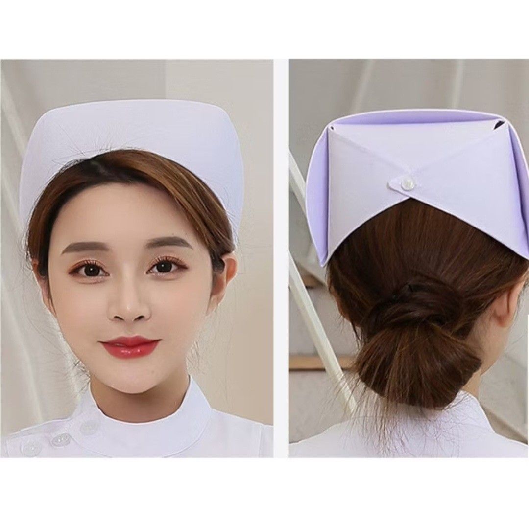 Wide Nurse Cap (Category: Medical Supplies & Tools) located in Bulacan. Submitted by _luffytaro (Listing ID 1411352548, Image 1). Description: - wide white nurse cap - square-ish shape - fold it yourself design - hardcloth 📌 mop: gcash 📌 mod: j&t.