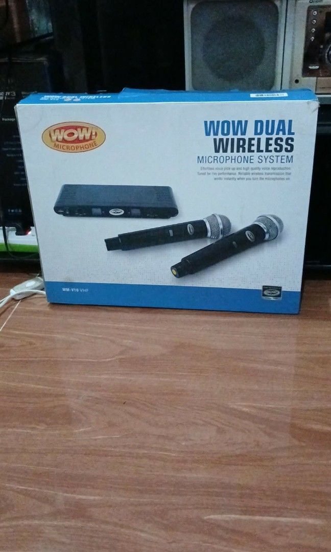 Wow wireless micrphone (Category: Microphones) located in Dasmarinas. Submitted by onamepao_2025 (Listing ID 1411445110, Image 1). Description: 2 wireless microphone good condition dasma cavitr.