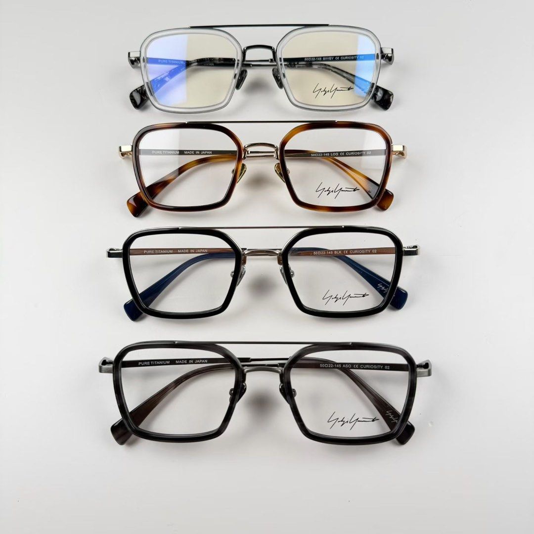 Yohji yamamoto ASO CURIOSITY eyewear glasses sunglasses (Category: Sunglasses & Eyewear) located in Singapore. Submitted by 369_optical_online (Listing ID 1411446155, Image 2). Description: 🏆9 Years Hong Kong Glasses Outlet store 📌Condition : 100% Authentic / 100% new 📌Accessories : ✔️Full package 📌Stock : 1-3 pairs，While stocks last 📦SF Shipping For free (1-2days ).