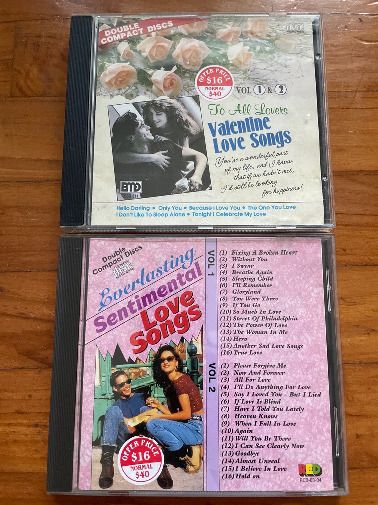 (2 CD) Everlasting Sentimental Love Songs CD, Hobbies & Toys, Music ...