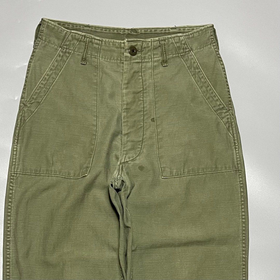60’s OG-107 Type 2 Sateen Baker Pants (Category: Trousers) located in Zamboanga. Submitted by rag_20 (Listing ID 1411608852, Image 2). Description: 60’s OG-107 Type 2 Sateen Baker Pants The OG-107 trousers were introduced in 1952, but to truly understand where they came from and how they would eventually be utilized, you need to go back to the 1949 Army Uniform Board where the complete overhaul of the Army’s uniforms started. The introduction of 