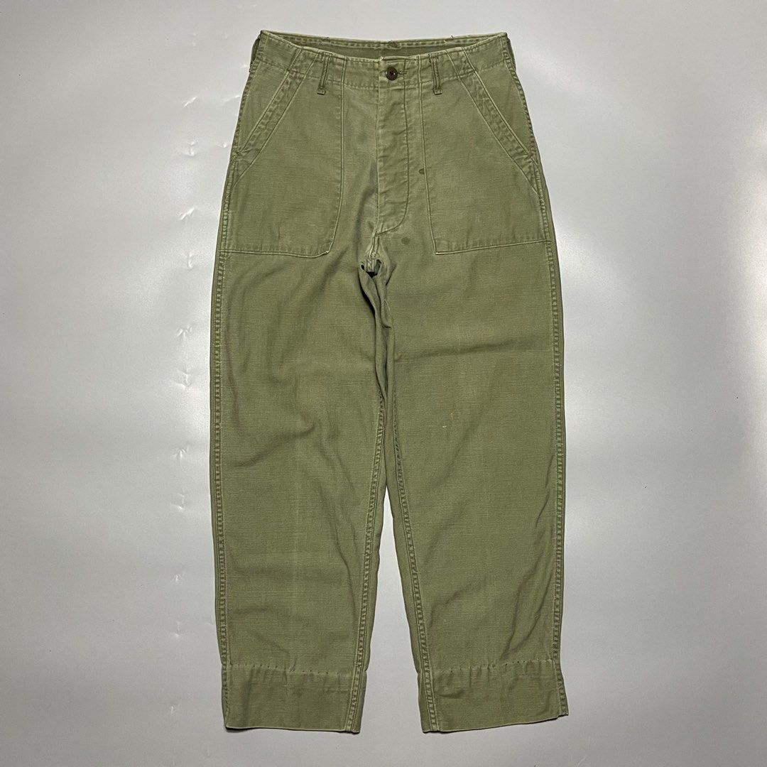 60’s OG-107 Type 2 Sateen Baker Pants (Category: Trousers) located in Zamboanga. Submitted by rag_20 (Listing ID 1411608852, Image 1). Description: 60’s OG-107 Type 2 Sateen Baker Pants The OG-107 trousers were introduced in 1952, but to truly understand where they came from and how they would eventually be utilized, you need to go back to the 1949 Army Uniform Board where the complete overhaul of the Army’s uniforms started. The introduction of 