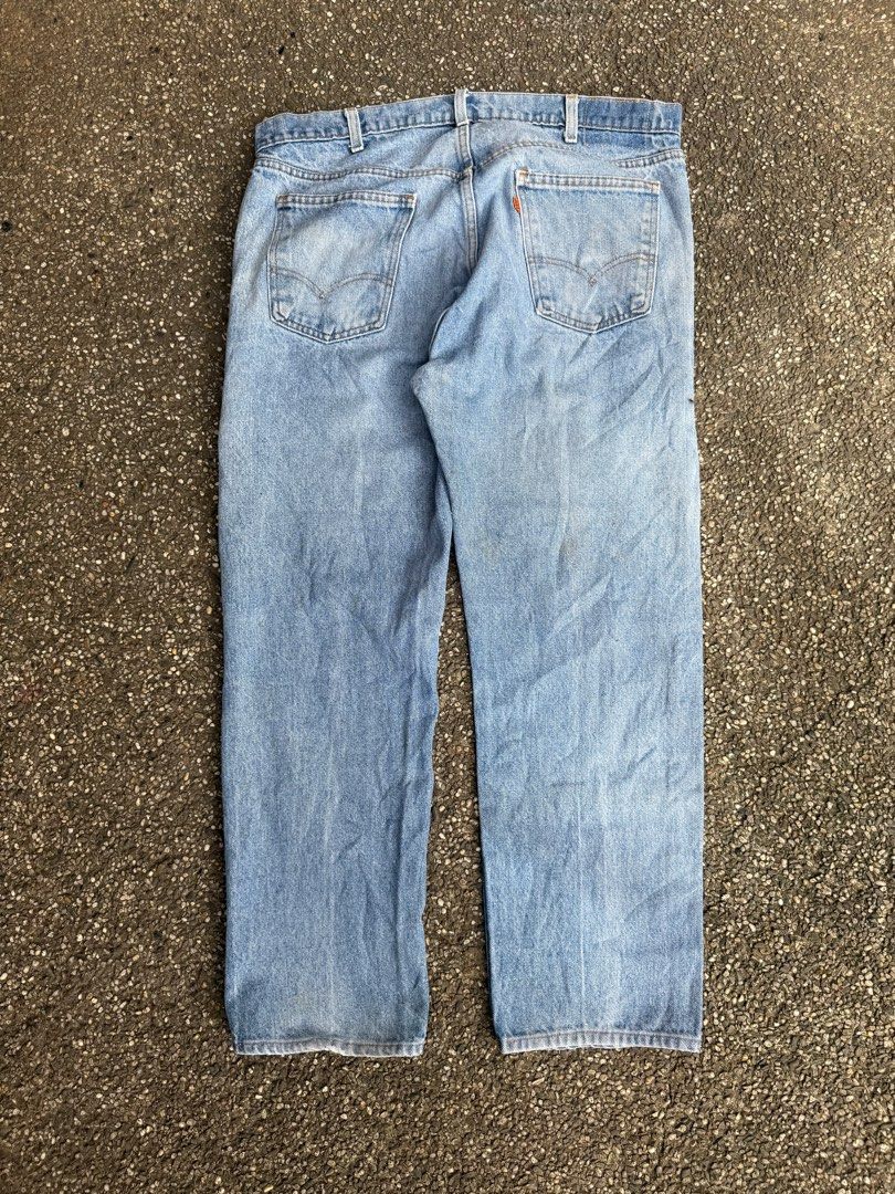 80's Levi's 505 Orange Tab Jeans (Category: Jeans) located in Quezon City. Submitted by though.bare (Listing ID 1411490413, Image 2). Description: Fits on 36 up to 38 for Men In good, worn condition. Waist : 19" Length : 40" Front Rise : 13" Inseam : 28" Thigh : 12.5" Opening : 8.5" Listings not marked sold/reserved are available for purchase Feel free to send me a DM for inquiries! Payment thru GCash/Maya only These are preloved/used items, mana