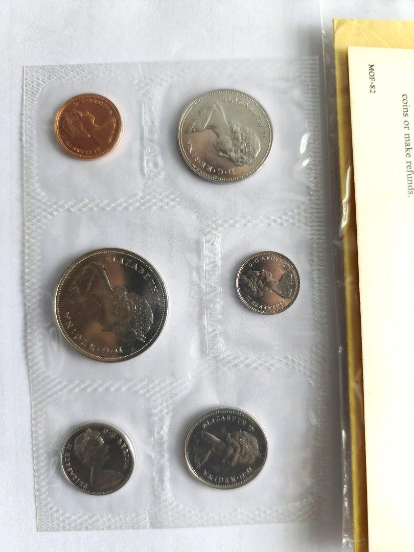 1969年）加拿大硬幣套裝, 興趣及遊戲, 收藏品及紀念品, 錢幣- Carousell
