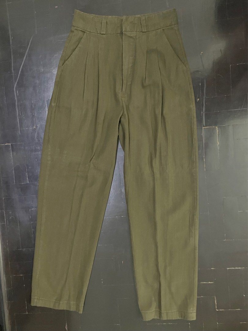 ARMY GREEN TROUSERS BANGKOK (Category: Other Bottoms) located in Pasig City. Submitted by mverg (Listing ID 1411475605, Image 2). Description: w 25” super soft lightweight fabric breezy.