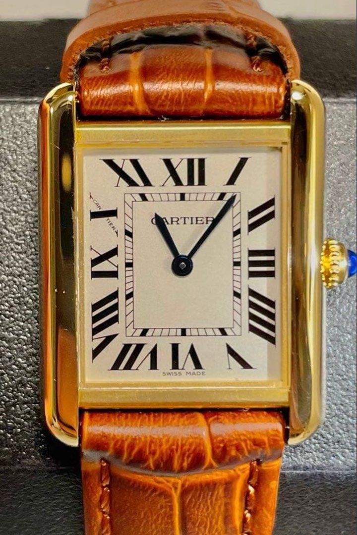 Cartier Tank Solo 18k (Category: Luxury Watches) located in Bulacan. Submitted by youlovewatches (Listing ID 1411575378, Image 1). Description: Cartier Tank Solo 18k Ladies Ref #: W5200002 Movement: Quartz Material: Case: K18YG (yellow gold) x SS (stainless steel) Size: Length: 31mm (including lug) Width: 24mm (excluding crown) Thickness: 5.5mm Set with: Original box and manual Pre-order 7-10 days Meet-up Sm Baliwag / Trinoma LBC Cod Nationwide.