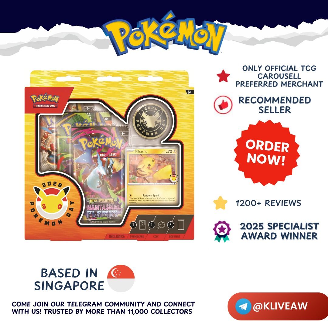 ❤️Pokémon TCG: Pokémon Day 2026 Collection❤️Celebrations 30th