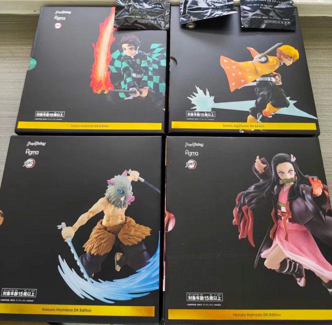 Figma Demon Slayer Tanjiro Kamado Zenitsu Agatsuma Inosuke Hashibira ...