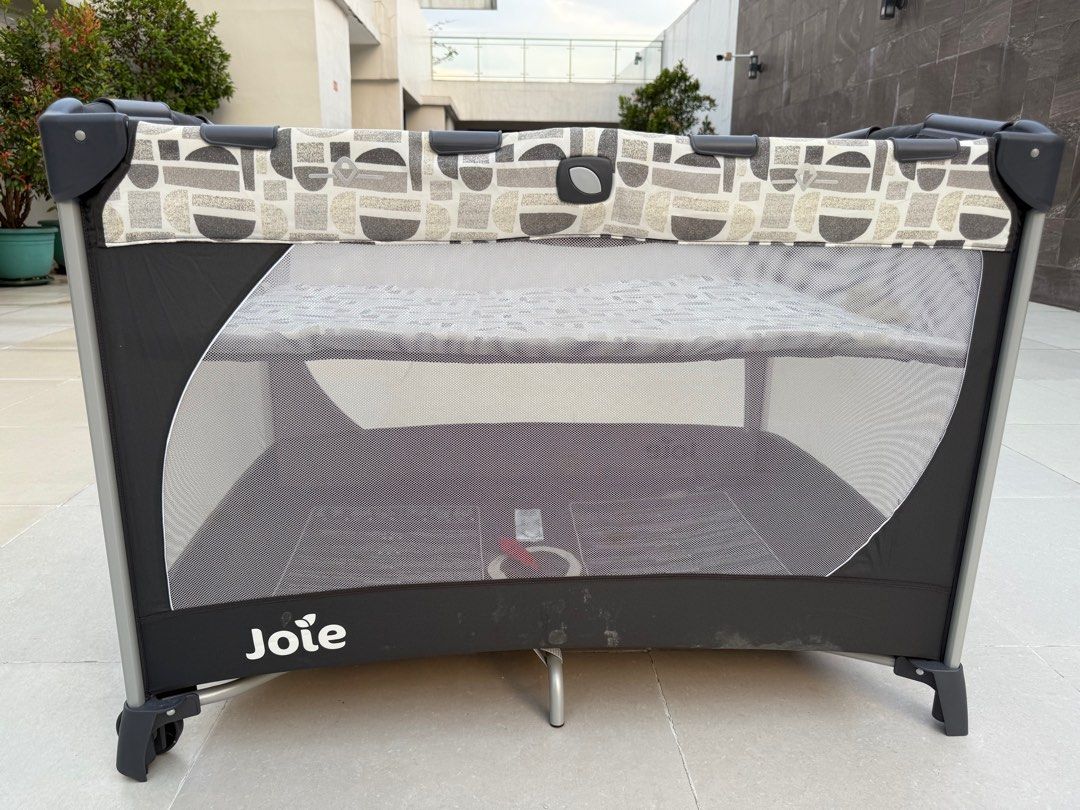 Joie Crib (Category: Cots & Cribs) located in Quezon City. Submitted by RPstore (Listing ID 1411541296, Image 1). Description: Complete sets. Cubao qc loc PM if interested No issues needs wash only.