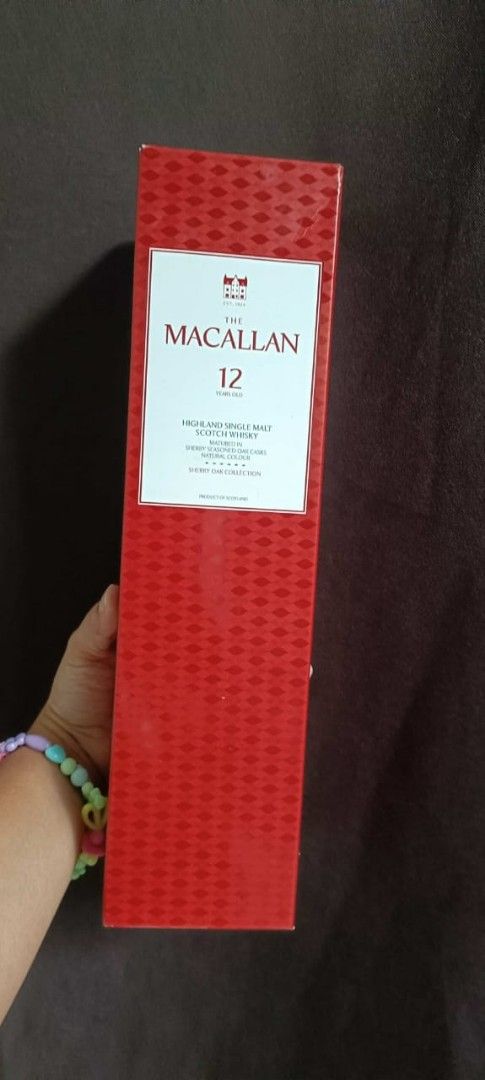 Macallan 12 Year Old Scotch Whisky (Category: Beverages) located in Manila. Submitted by fhaye021609475 (Listing ID 1411507873, Image 1). Description: macallan scotch whiskey .