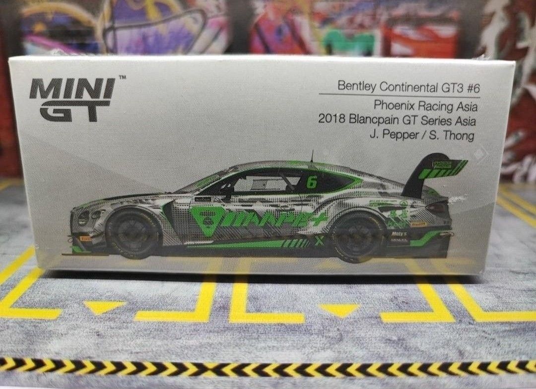 Mini GT 222 Bentley Continental GT3 #6, 玩具收藏品, 手辦及模型