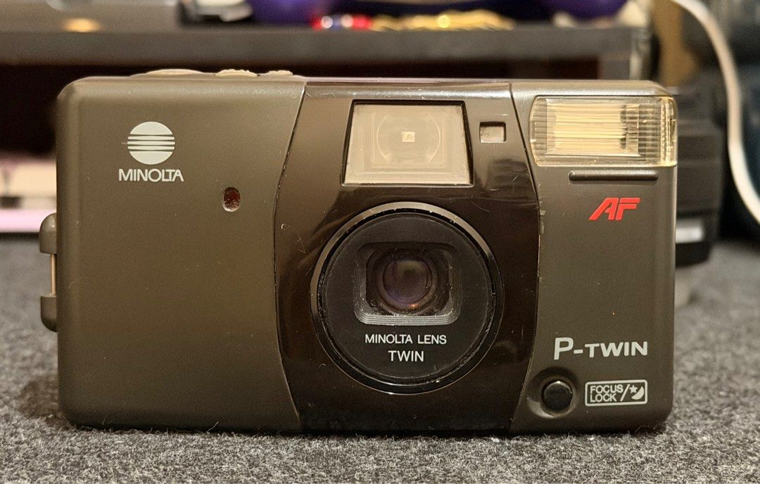 Minolta P-Twin Film Camera (Category: Cameras) located in Manila. Submitted by decluttersss (Listing ID 1411578181, Image 1). Description: Selling as is, what you see is what you get. Negotiable naman offer lang kayo. Tested with dummy film only. Flash not working, di ko na naharap mapa ayos. Malinis yung unit RFS: nawalan na ng interest sa lahat 😥 09178076127.
