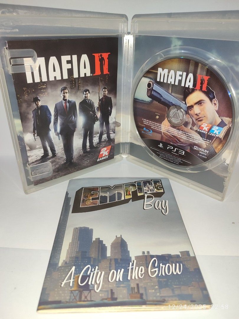 PS3 - Mafia 2 (PRE-OWNED) "R3" (Category: PlayStation) located in Mendez-Nunez. Submitted by sf2_gameshop (Listing ID 1411585581, Image 3). Description: PLEASE READ CONDITION: Pre-owned item. Tested working. It comes with a poster map and a manual. GENRE: Action-adventure MODE: Single-player REGION: 3 - Asia VOICE: English IN-GAME TEXT: English MANUAL: English Feel free to chat for any inquiries and you may check my shop regularly for item update