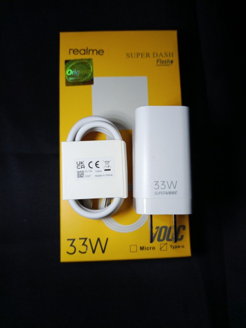 Realme 33watts Supervooc Fast Charger 100% (Category: Chargers & Cables) located in Manila. Submitted by mfsm_finds.shop (Listing ID 1411550800, Image 1). Description: .