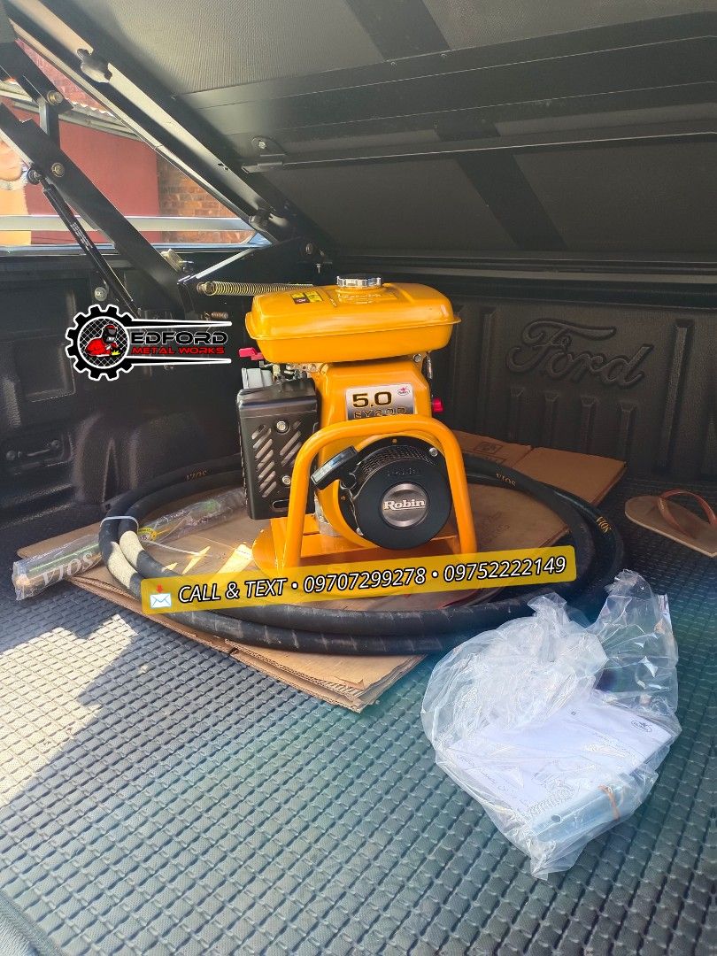 Robin Concrete Vibrator (Category: Construction Tools & Equipment) located in Manila. Submitted by jane_laurel (Listing ID 1411482707, Image 3). Description: Concrete Vibrator with Robin 5hp & 32mm/38mm.