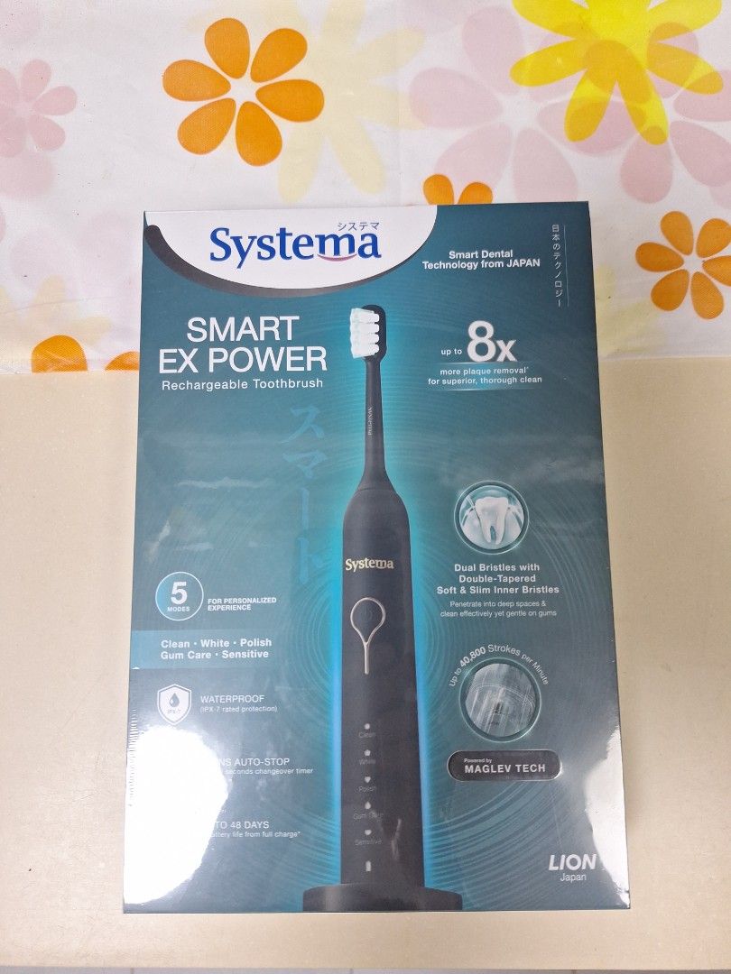 Systema Smart EX Power Rechargeable Toothbrush, Beauty & Personal Care ...