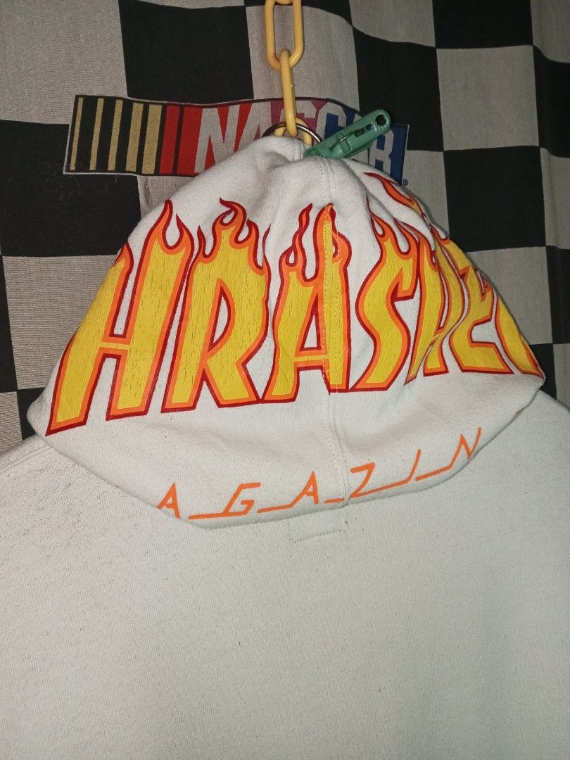 Vans x Thrasher hoodie (Category: Hoodies) located in Bagabag. Submitted by thrift_stories96 (Listing ID 1411592208, Image 2). Description: Vans x Thrasher hoodie Small oversize fits Large Length - 27.5 Width - 22.5 Condition - 8/10 Flaw - crackprints,fine lints.