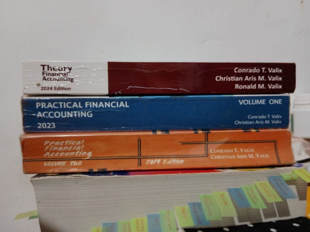[Take All] Practical Accounting and TOA by Conrado Valix (Category: Textbooks) located in Sariaya. Submitted by variousbooks (Listing ID 1411759865, Image 1). Description: Dito kumukuha profs ng tanungan sa undergrad exam, kunin mo na haha. Brand new yung TOA. Get these 3 books for only 349 pesos..