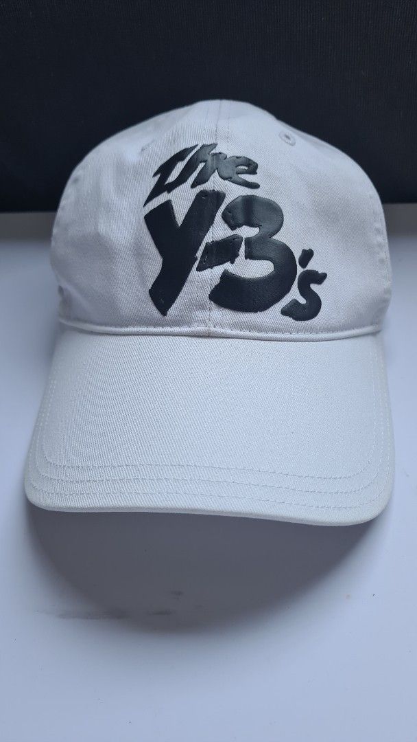 Adidas White Y3 Cap "The Y3's (Category: Caps & Hats) located in Manila. Submitted by thrift.mercato (Listing ID 1411649840, Image 1). Description: Pre-loved Y3 Cap Clean front print. No issues. Inalagaan maigi. 3.5k slightly nego sa sure buyer.
