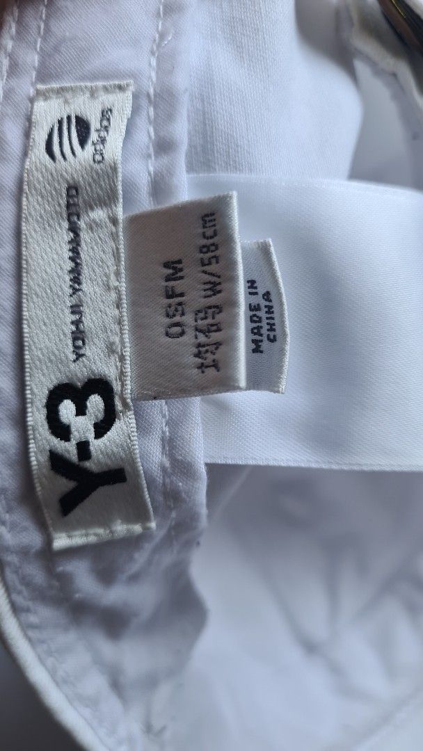Adidas White Y3 Cap "The Y3's (Category: Caps & Hats) located in Manila. Submitted by thrift.mercato (Listing ID 1411649840, Image 3). Description: Pre-loved Y3 Cap Clean front print. No issues. Inalagaan maigi. 3.5k slightly nego sa sure buyer.