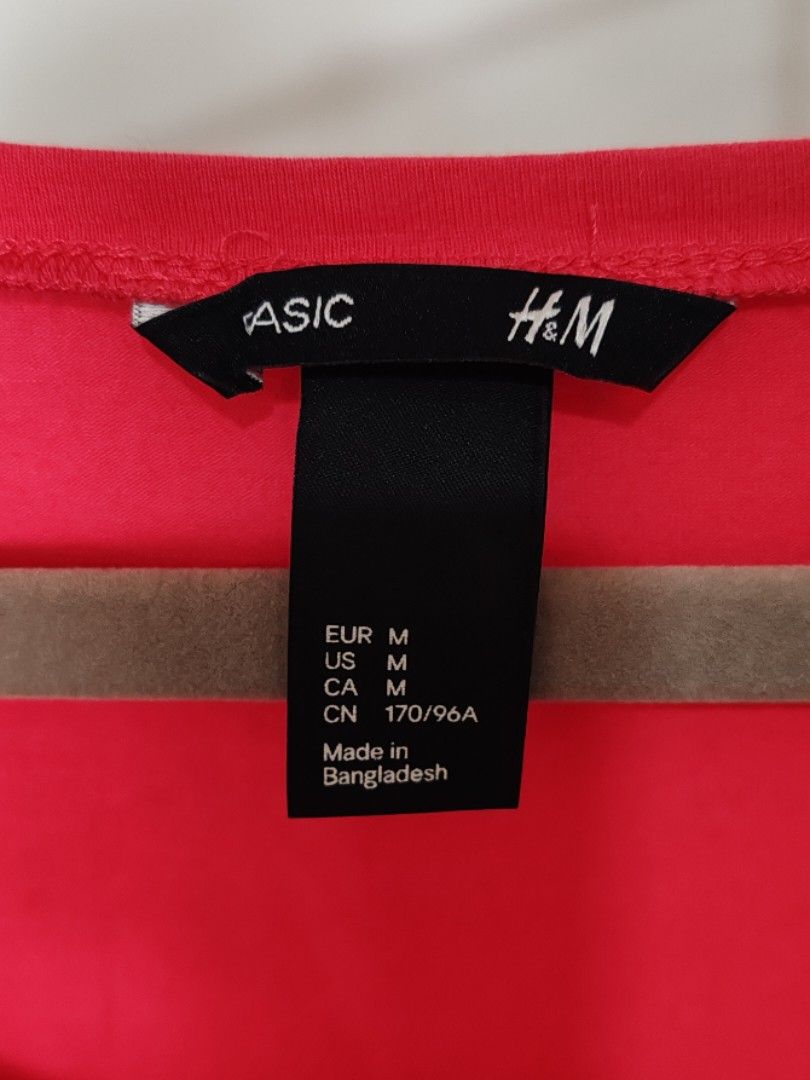 Assorted Basic Tee (Category: Shirts) located in Kuala Lumpur. Submitted by notcez (Listing ID 1411636071, Image 3). Description: Coral pink H&M: EUR M/ US M Purple Giordano: XL (but fits M better) Blue Mango: EUR L/ US M White Unbranded: M (fits L also) Brown Unbranded: M RM5 per pcs All for RM15.