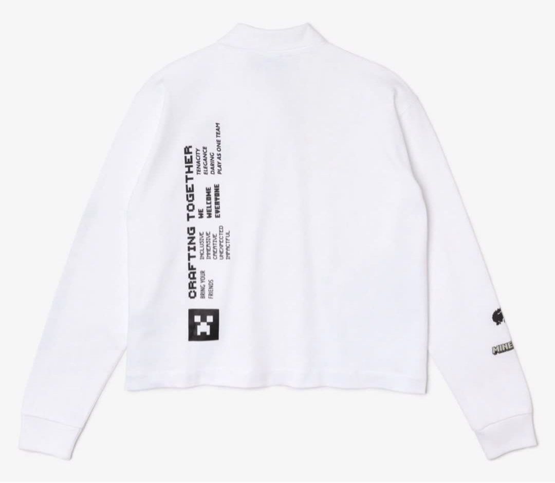 Authentic Lacoste Live x Minecraft Oversized Cotton shirt (Category: Luxury Apparel) located in Valenzuela. Submitted by simplyolive85 (Listing ID 1411718013, Image 2). Description: Authentic Women’s Lacoste L!VE x Minecraft Oversized Cotton Polo Shirt. Size 38 M ( best fit L-XL).