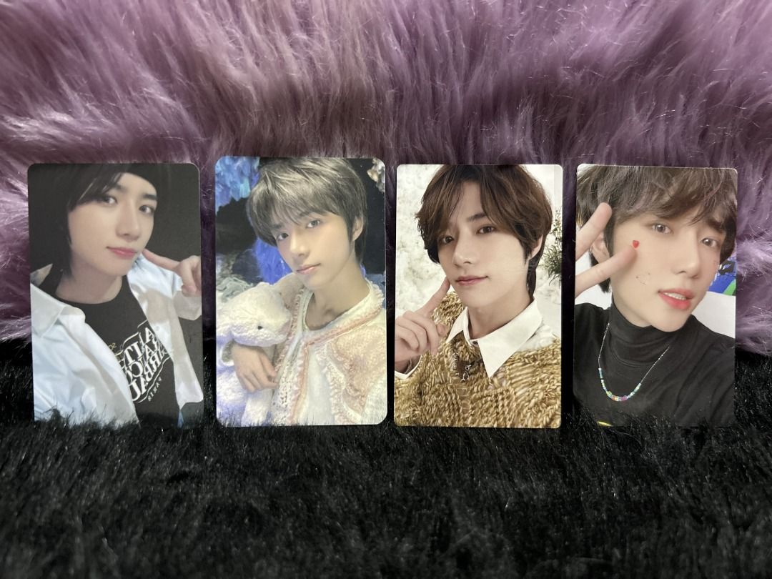 Beomgyu Assorted Photocards (Category: K-Wave Merchandise) located in Caloocan City. Submitted by dbeel (Listing ID 1411716781, Image 1). Description: Photocards are sold INDIVIDUALLY. Freeze PC: 500 (has a few scratches, 7/10 condi) Sweet PC: 200 R PC: SOLD Temptation LD PC: 250.