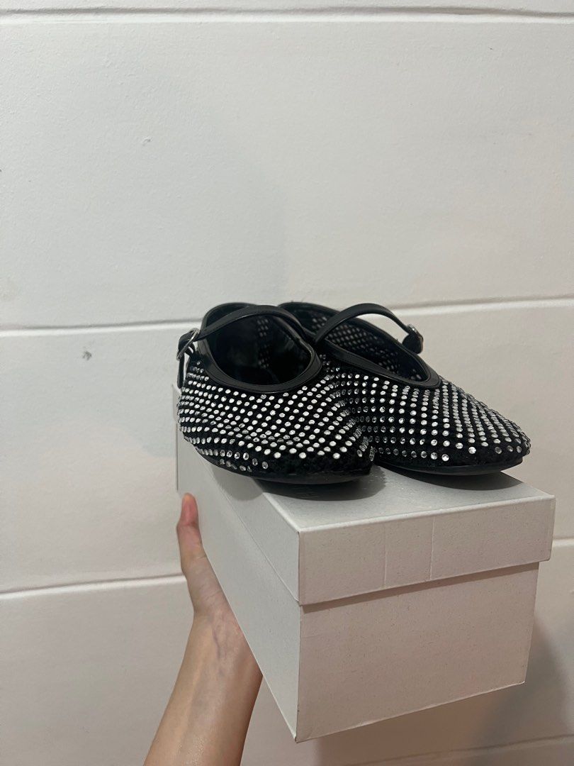 Black with rhinestones Charles and Keith (Category: Sandals) located in Manila. Submitted by coleee24 (Listing ID 1411726395, Image 2). Description: .