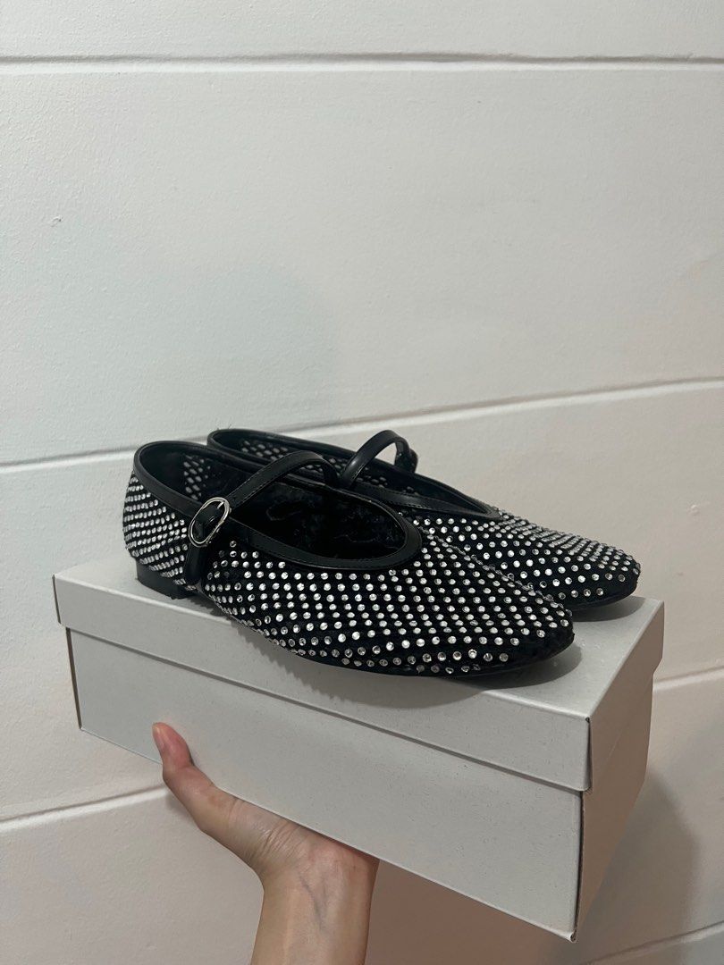 Black with rhinestones Charles and Keith (Category: Sandals) located in Manila. Submitted by coleee24 (Listing ID 1411726395, Image 3). Description: .