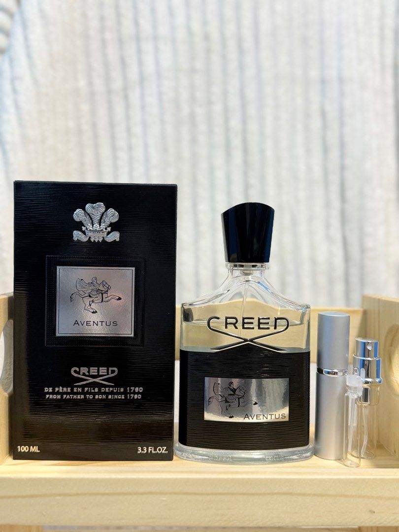 Creed Aventus for Men (Category: Fragrance & Deodorants) located in Quezon City. Submitted by nics. (Listing ID 1411731485, Image 1). Description: For decant/s: CREED AVENTUS FOR MEN 1ml- 350 2ml- 550 3ml- 900 5ml- 1400 100% Guaranteed authentic & 3x moneyback if fake po ❤️.