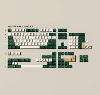 GMK British Racing Green Base + Alpha British Racing Green