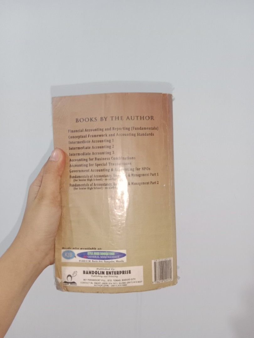 Intermediate Accounting 2 by Zeus Vernon B. Millan (Category: Textbooks) located in Sariaya. Submitted by variousbooks (Listing ID 1411769466, Image 2). Description: Used book – well-used condition ✔ Complete pages ✔ Readable ❗ Visible wear Low price already, so please manage expectations. Payment via GCash only. Shipping through J&T Express.