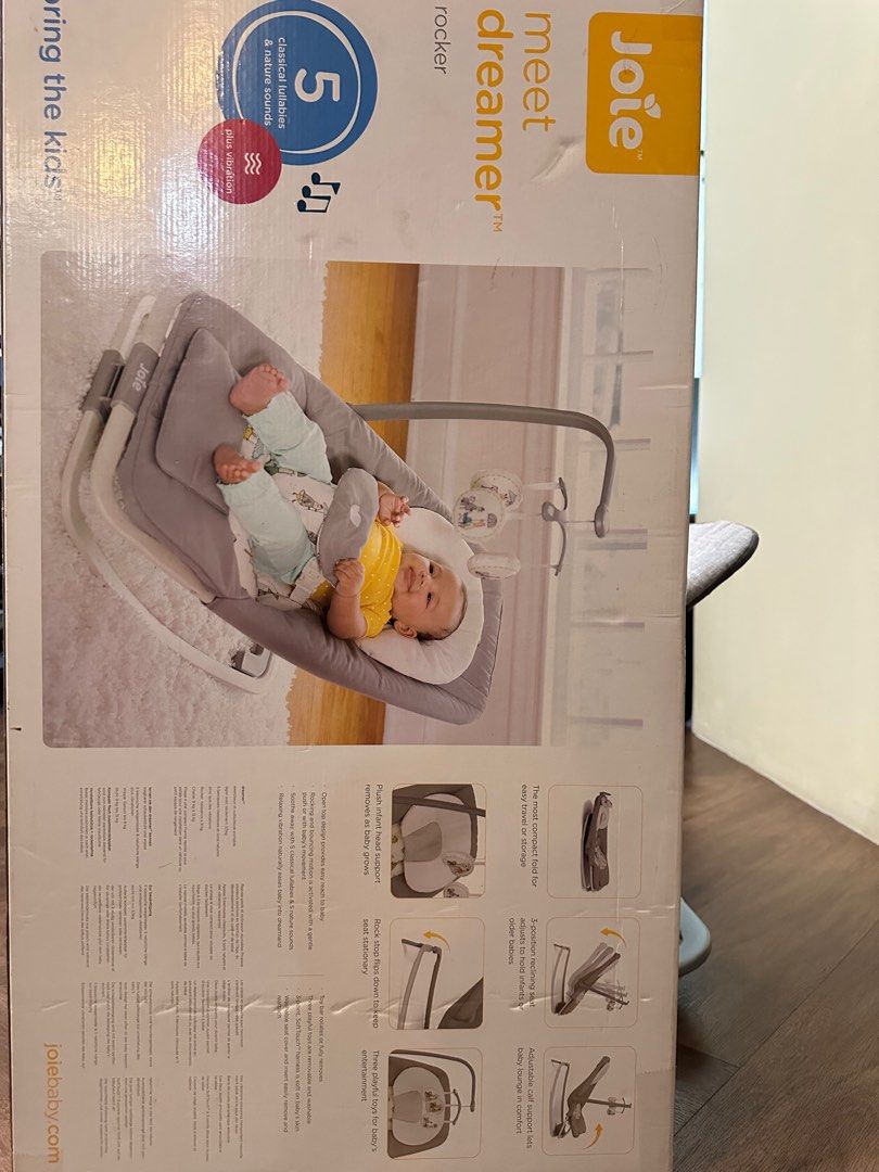 Joie Meet Dreamer Baby Rocker, Babies & Kids, Infant Playtime on Carousell