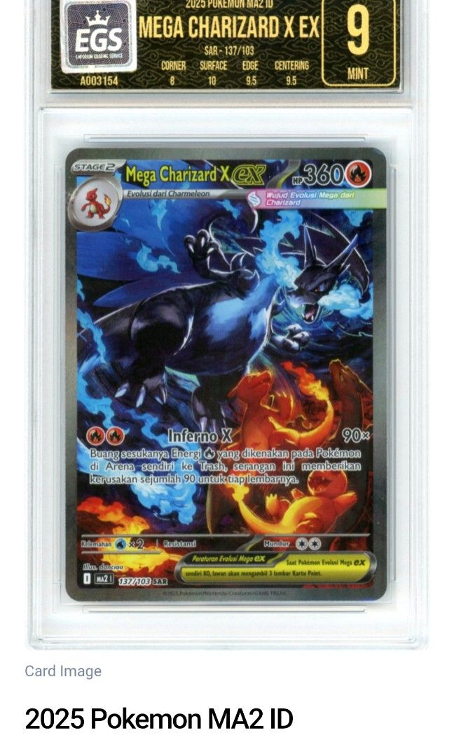 Pokemon Mega Charizard X EX SAR 137/103 – Bahasa Indonesia – EGS 9