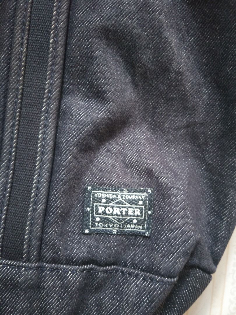 Porter Denim Tote Bag (Category: Luxury Bags & Wallets) located in Pasay City. Submitted by denimdude.ph (Listing ID 1411697745, Image 3). Description: made in Japan scratches, last pic.
