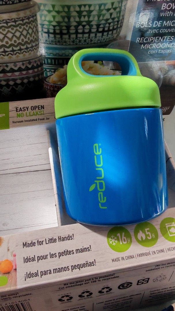 Reduce Food Jar (Category: Food Organization & Storage) located in Bacoor. Submitted by laine028 (Listing ID 1411633341, Image 2). Description: For sale 1 pc Reduce Food Jar. Vacuum insulated food jar. Stays hot up to 5 hours. Stays cold up to 16 hours. I just need one food jar thats why im selling the other one. 😊 .
