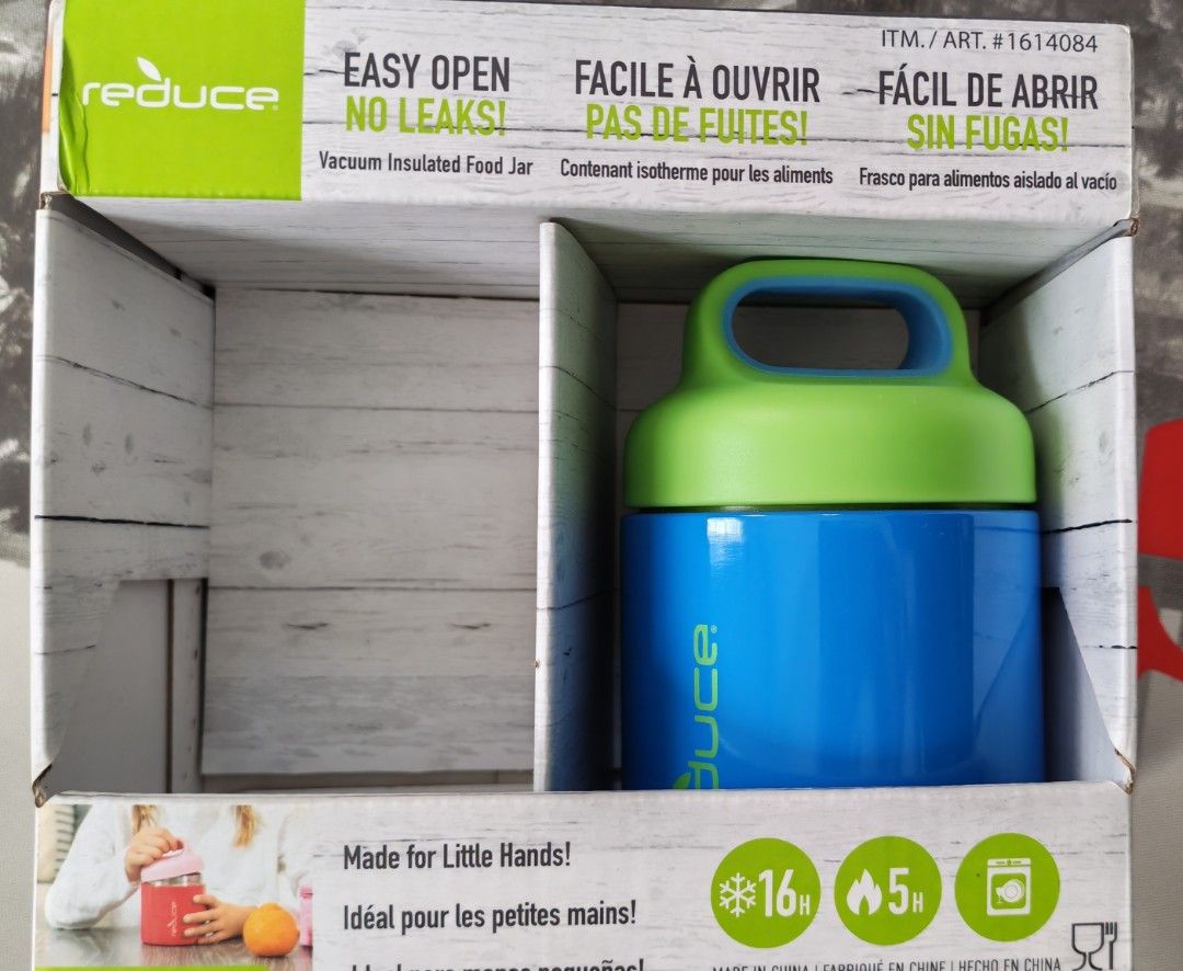 Reduce Food Jar (Category: Food Organization & Storage) located in Bacoor. Submitted by laine028 (Listing ID 1411633341, Image 1). Description: For sale 1 pc Reduce Food Jar. Vacuum insulated food jar. Stays hot up to 5 hours. Stays cold up to 16 hours. I just need one food jar thats why im selling the other one. 😊 .
