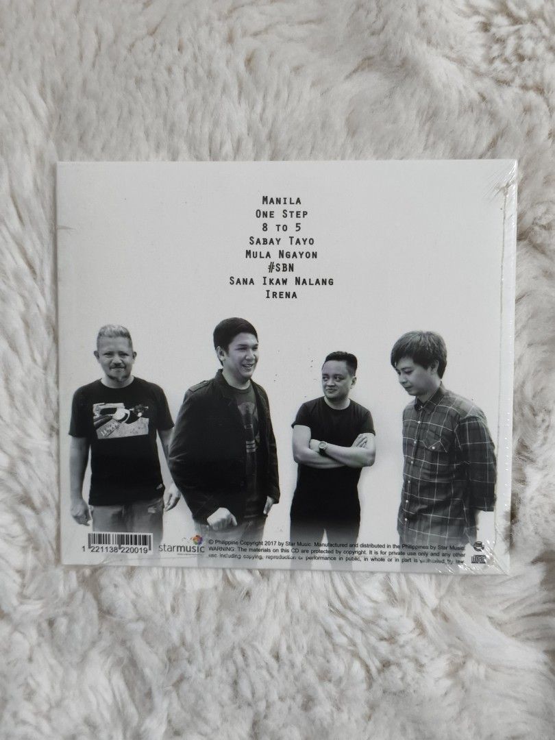 Rivermaya Sa Kabila Ng Lahat CD (Category: CDs & DVDs) located in Quezon City. Submitted by kevinfuentes0219 (Listing ID 1411762304, Image 2). Description: Original Rivermaya "Sa Kabila Ng Lahat" CD. Features tracks like "Manila", "8 to 5", and "Sana Ikaw Nalang". The CD is still sealed in its original packaging. Includes the band members' photo on the back cover. A must-have for Rivermaya fans..