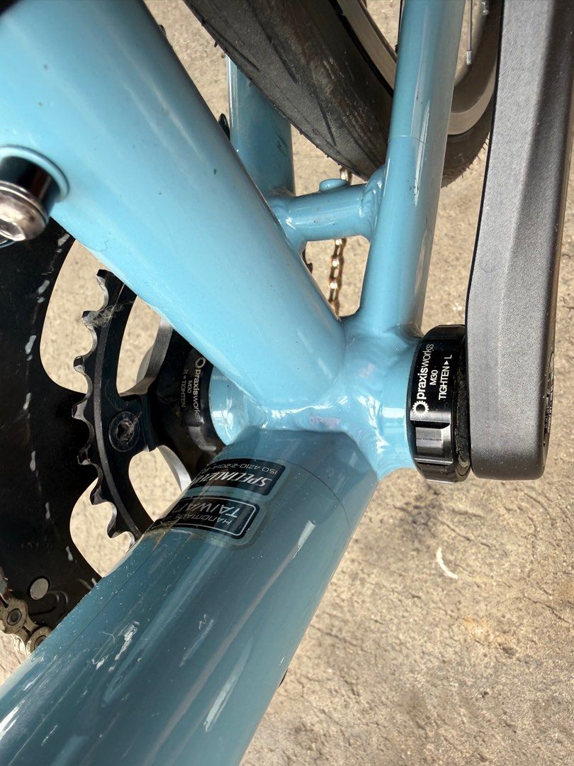Specialized Allez SPRINT (Category: Bicycles) located in Caloocan City. Submitted by myvetteramos (Listing ID 1411651453, Image 2). Description: Specialized Allez SPRINT specifications • Size: 52cm • Weight: 9.73kg (x-apple-data-detectors://embedded-result/105) • Frame: E5 Premium butted aluminium • Fork: Full-carbon tapered • Chainset: Praxis, 50/34 • Bottom bracket: Praxisworks M30 • Cassette: SunRace, 11-32 • Chain: KMC • Derailleurs: Shimano 