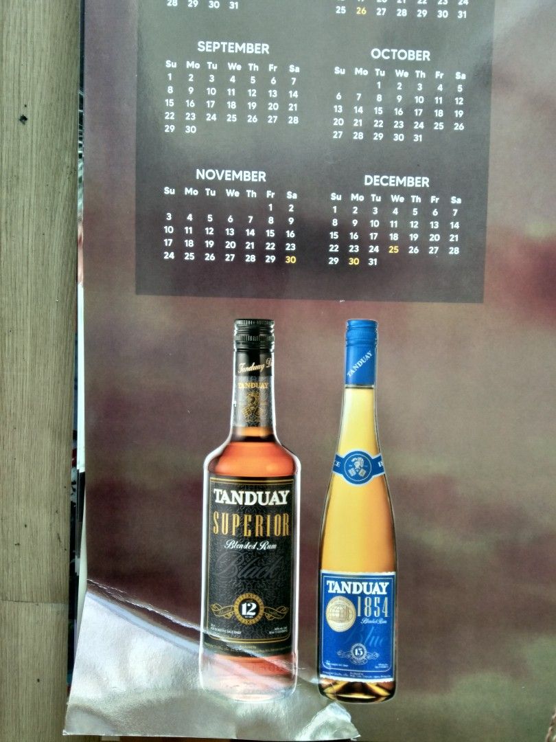 Tanduay poster calendars (Category: Other Merchandise) located in Manila. Submitted by treasurepile (Listing ID 1411512793, Image 3). Description: Tanduay poster calendars: •2026 Andrea Brillantes...P200 •2025 Kim Chiu...P200 •2024 Julia Barretto...P200 •2023 Kylie Versoza....P300 •2021 Ivana Alawi…P150 •2020 Barbie Imperial...P200 •2019/2013 Colt45 Bela Padilla...P200 •2018 Erich Gonzales...P300 • 2017 Andrea Torres…P300 (SOLD; NOT AVAIL.) •2016