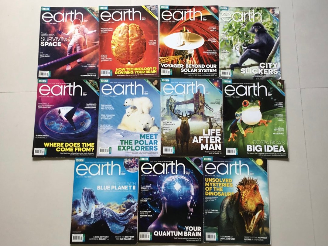11 BBC Earth Magazines for Children, Youths and Adults, Hobbies & Toys ...