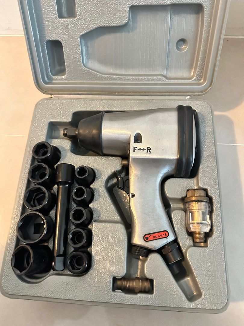 1/2″ 氣動衝擊扳手套組 MF1464 台灣製 含套筒與配件