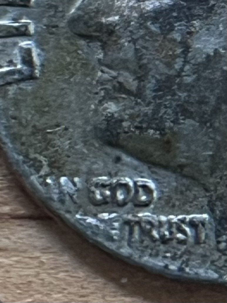 1974 Roosevelt Error Dime - Multiple errors (Category: Currency) located in Taguig. Submitted by kghobbies (Listing ID 1410715833, Image 2). Description: CA are connected The W is halved Face side is off center.