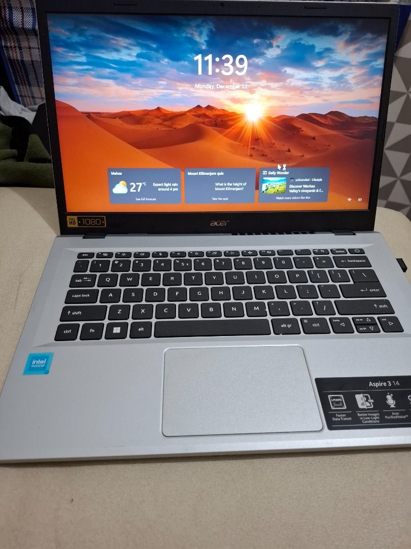 Acer Aspire 3 for SALE (Category: Laptops & Notebooks) located in Pasay City. Submitted by legiondestroyer08 (Listing ID 1411955737, Image 2). Description: Acer Aspire 3 13-36 Memory 512gb Processor N100 Ram 8gb Good as new Bihira lang nagamit since extra laptop lang With laptop bag and charger included Super baba na slightly nego pa.