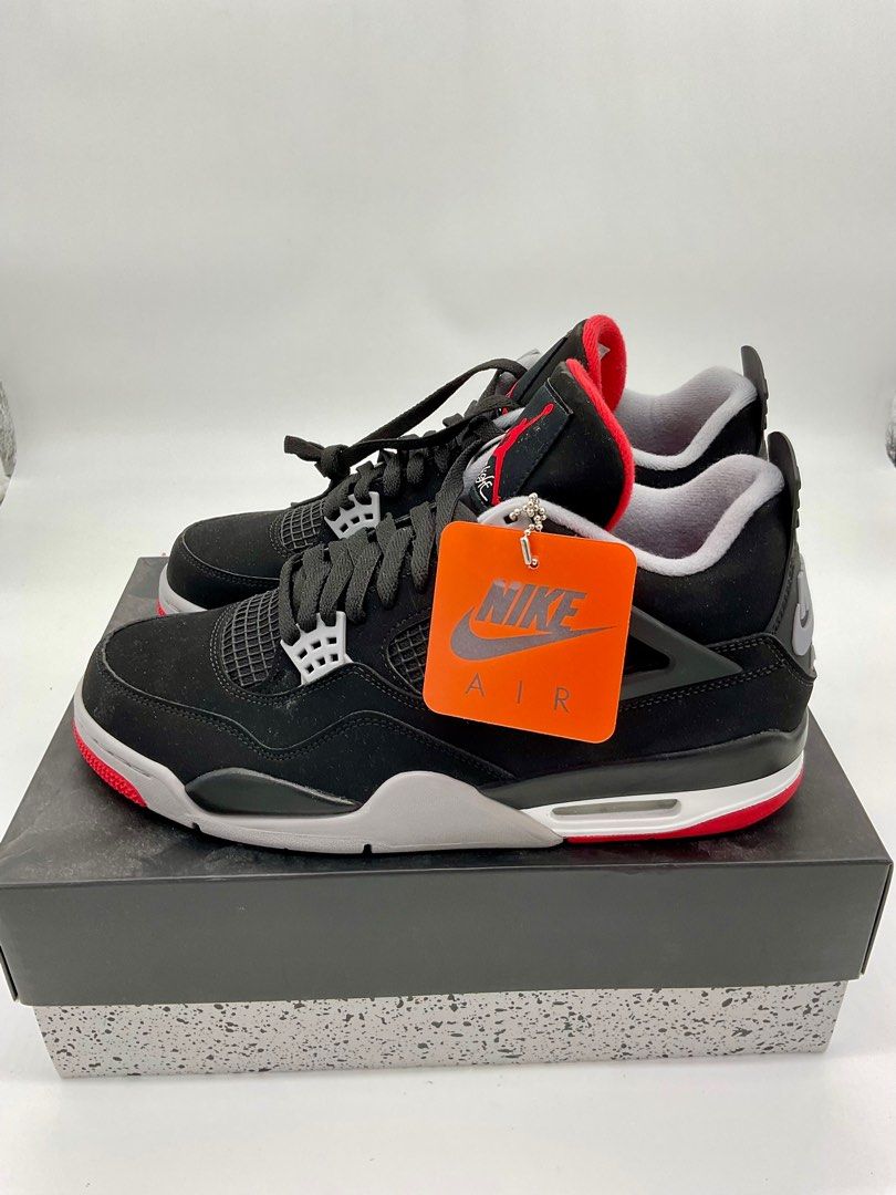 Air Jordan 4 Bred OG 2019 (Category: Sneakers) located in Quezon City. Submitted by raremanila (Listing ID 1411938311, Image 1). Description: Comes with Box Purchased in JD Sports Thailand.
