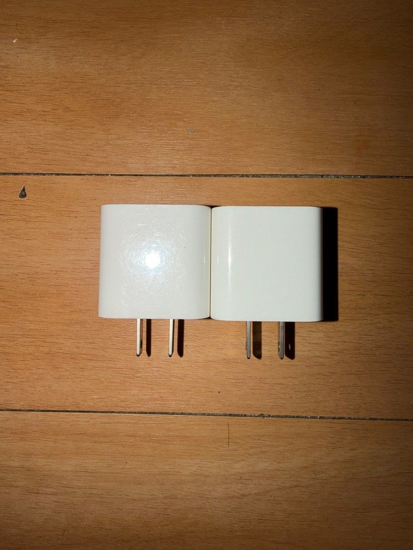 Apple 20W USB-C Power Adapters (Category: Chargers & Cables) located in Manila. Submitted by portraitsoftracy (Listing ID 1411948936, Image 1). Description: - original apple adapters (20W, USB-C) - 1,800 for both - 1,000 for one - both working, no issues - rfs: extras! - tags: Original Apple Adapter, 20W USB-C Adapter, iPhone Adapter .